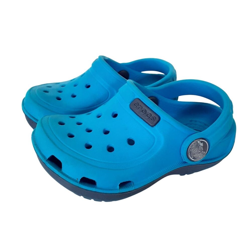 Crocs Clogs Duet Wave Clogs Water Shoes Toddler 5 Blue Comfort Shoes Summer Boys
